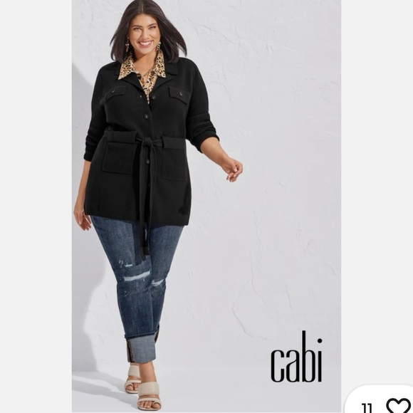 CAbi Denim - Cabi #6068 button fly straight distressed dark wash jeans